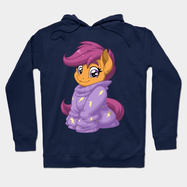 Scootaloo in a Sweater Hoodie by LateCustomer